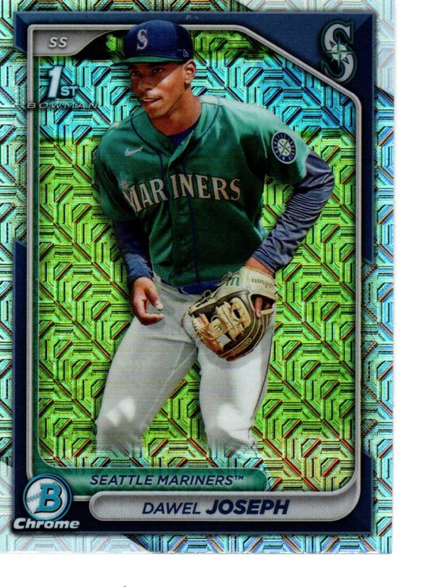 Bowman Chrome 2024 Mega Box Prospects Mojo #BCP-176 Dawel Joseph, Seattle Mariners