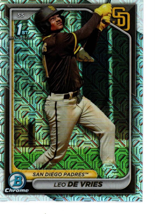 Bowman Chrome 2024 Mega Box Prospects Mojo #BCP-179 Leo De Vries, San Diego Padres