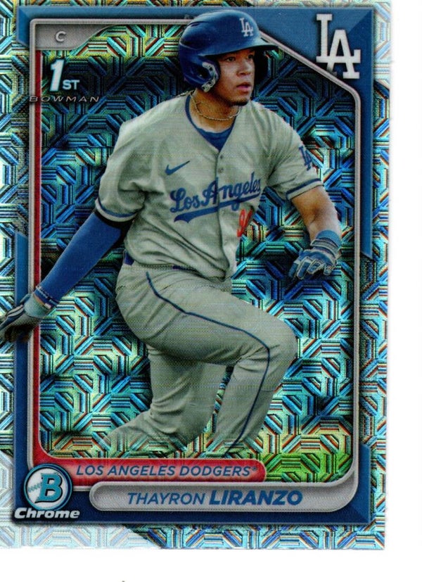 Bowman Chrome 2024 Mega Box Prospects Mojo #BCP-182 Thayron Liranzo, Los Angeles Dodgers
