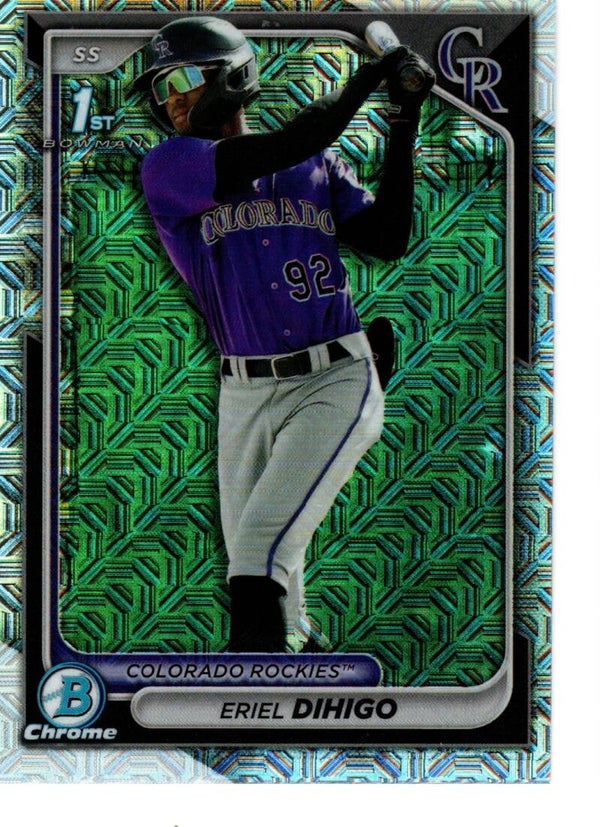 Bowman Chrome 2024 Mega Box Prospects Mojo #BCP-200 Eriel Dihigo, Colorado Rockies