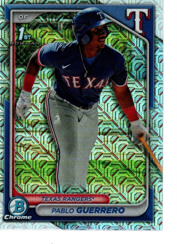 Bowman Chrome 2024 Mega Box Prospects Mojo #BCP-212 Pablo Guerrero, Texas Rangers