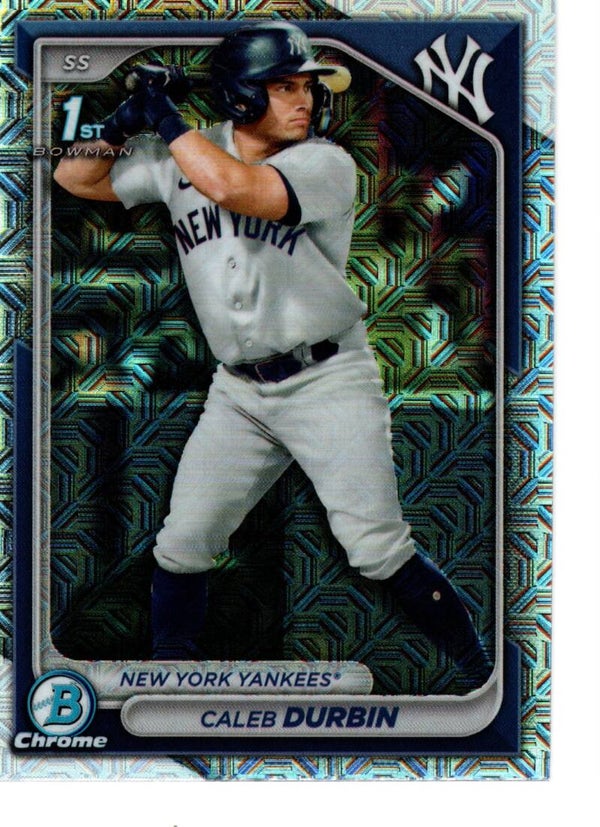 Bowman Chrome 2024 Mega Box Prospects Mojo #BCP-214 Caleb Durbin, New York Yankees