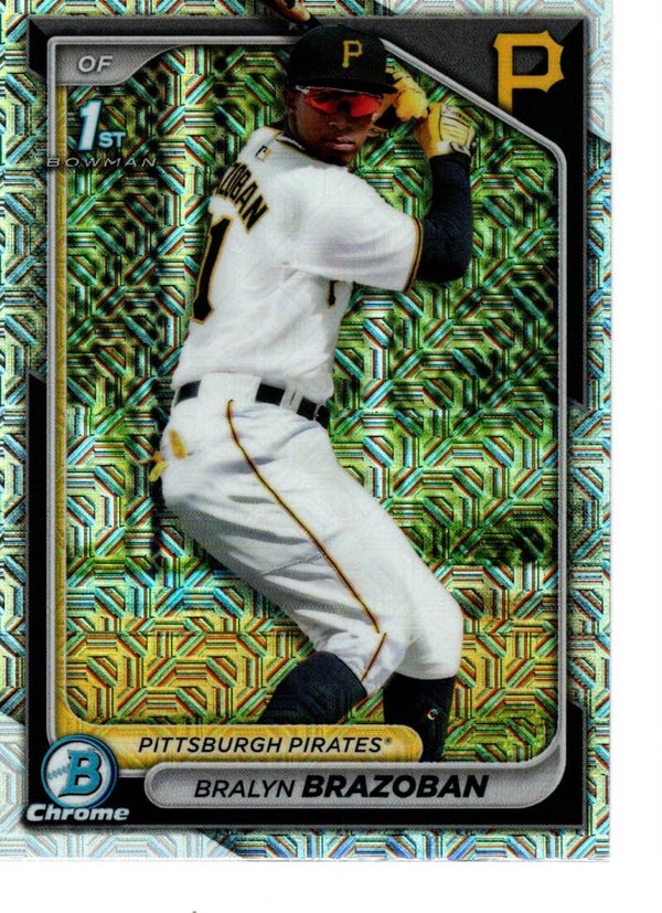 Bowman Chrome 2024 Mega Box Prospects Mojo #BCP-224 Bralyn Brazoban, Pittsburgh Pirates