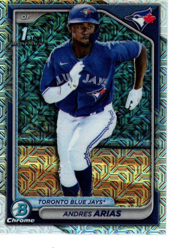 Bowman Chrome 2024 Mega Box Prospects Mojo #BCP-236 Andres Arias, Toronto Blue Jays