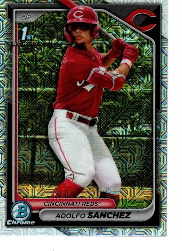 Bowman Chrome 2024 Mega Box Prospects Mojo #BCP-252 Adolfo Sanchez, Cincinnati Reds