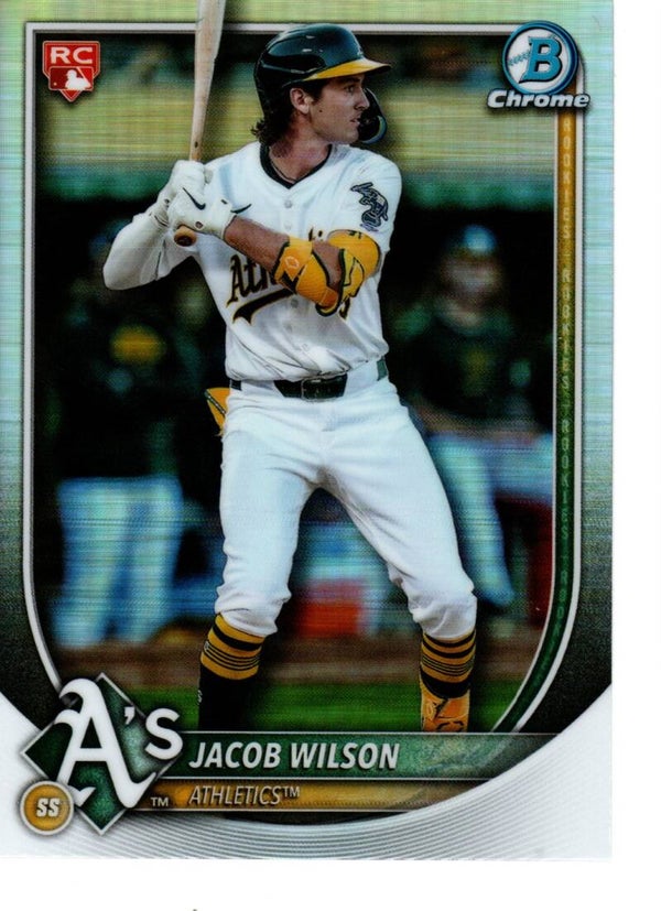 Bowman Chrome 2025 #1 Jacob Wilson, Athletics Red RC