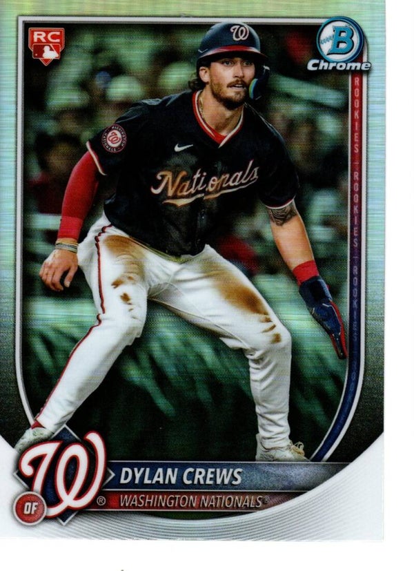 Bowman Chrome 2025 #3 Dylan Crews, Washington Nationals Red RC