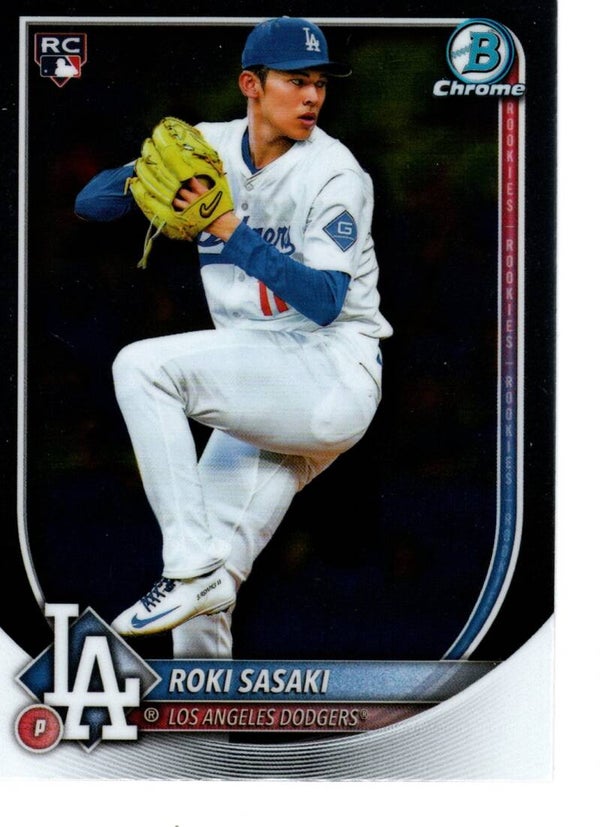 Bowman Chrome 2025 #12 Roki Sasaki, Los Angeles Dodgers RC