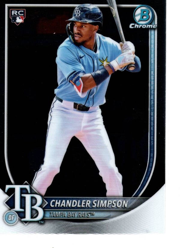 Bowman Chrome 2025 #18 Chandler Simpson, Tampa Bay Rays RC