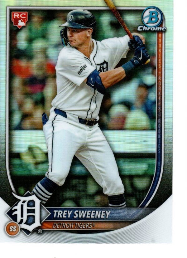 Bowman Chrome 2025 #25 Trey Sweeney, Detroit Tigers Red RC