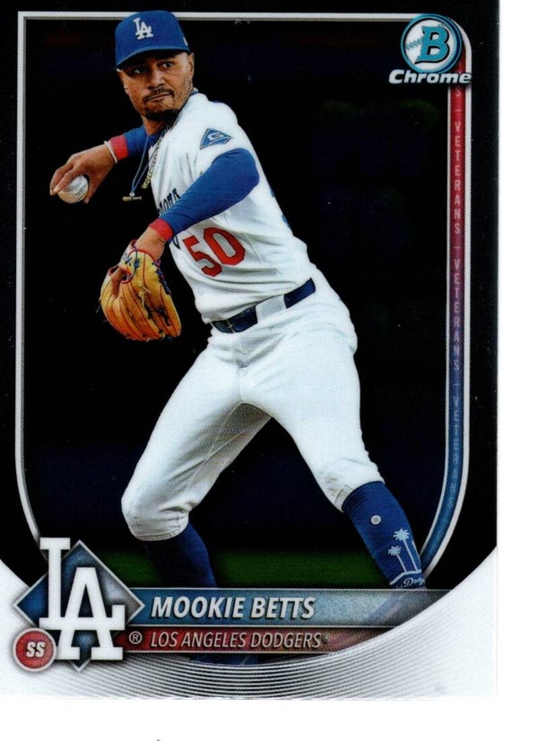 Bowman Chrome 2025 #26 Mookie Betts, Los Angeles Dodgers