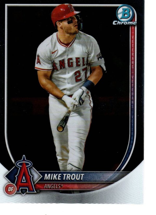 Bowman Chrome 2025 #27 Mike Trout, Los Angeles Angels