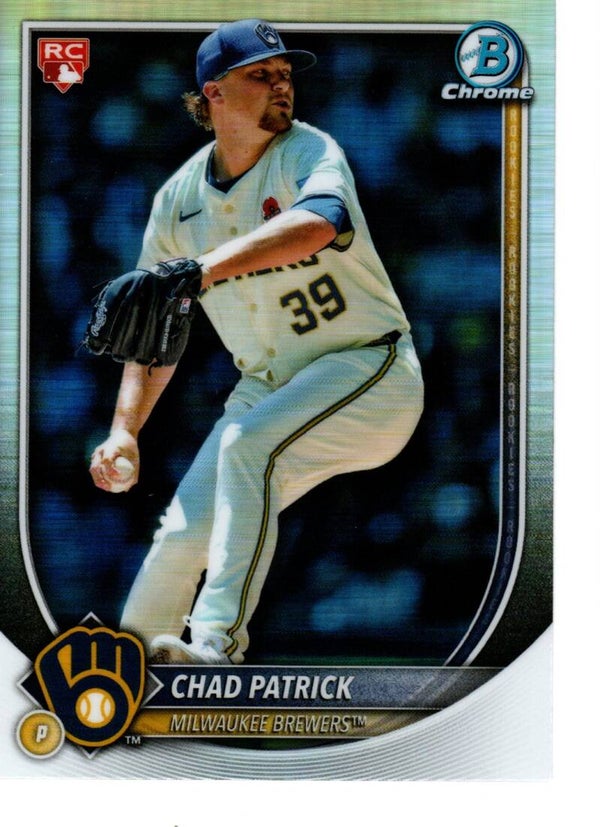 Bowman Chrome 2025 #28 Chad Patrick, Milwaukee Brewers Red RC