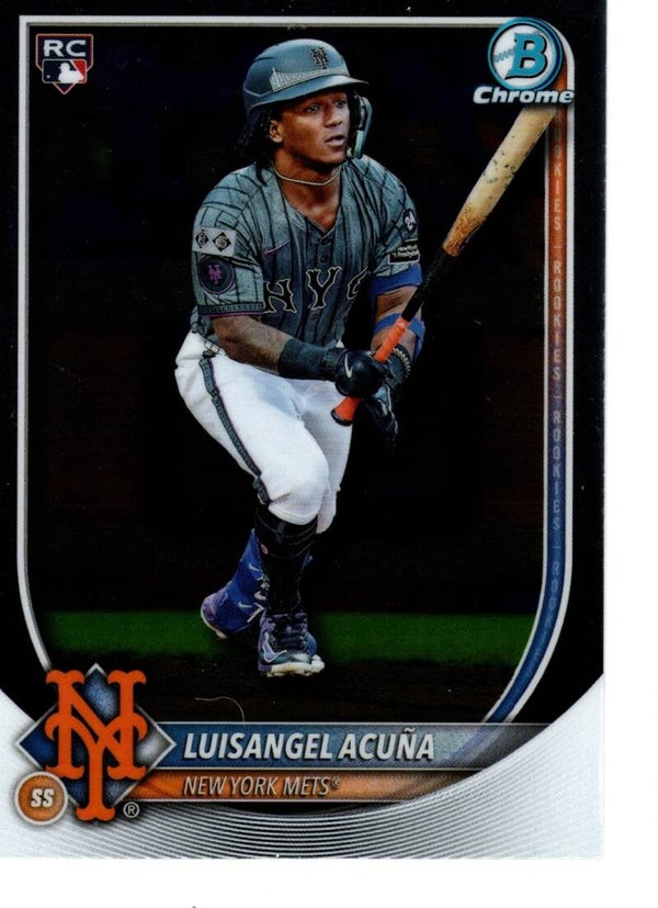 Bowman Chrome 2025 #32 Luisangel Acuña, New York Mets RC