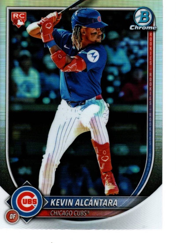 Bowman Chrome 2025 #44 Kevin Alcántara, Chicago Cubs Red RC