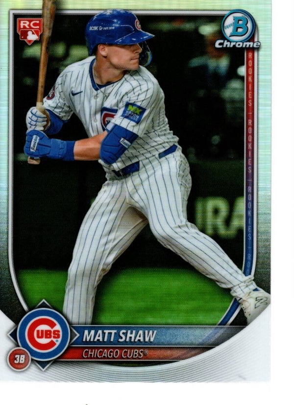 Bowman Chrome 2025 #46 Matt Shaw, Chicago Cubs Red RC