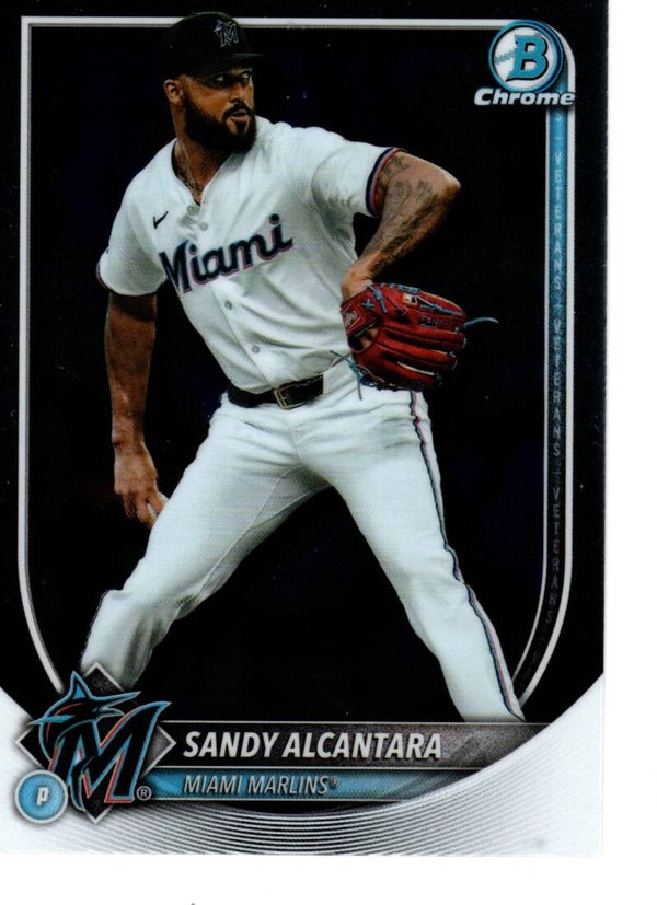 Bowman Chrome 2025 #48 Sandy Alcantara, Miami Marlins