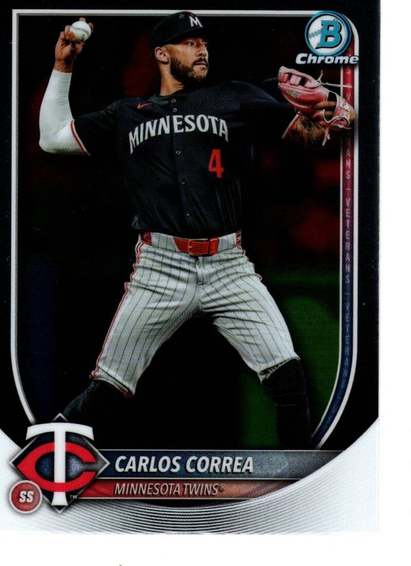 Bowman Chrome 2025 #54 Carlos Correa, Minnesota Twins