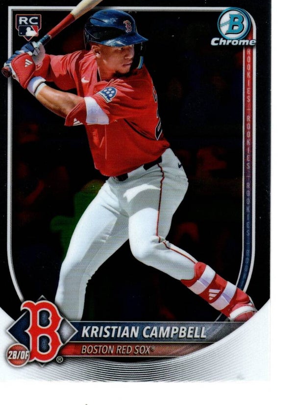 Bowman Chrome 2025 #58 Kristian Campbell, Boston Red Sox RC