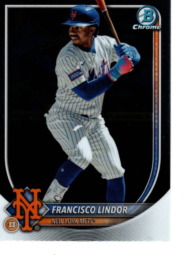 Bowman Chrome 2025 #59 Francisco Lindor, New York Mets