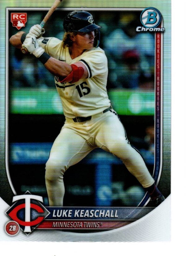 Bowman Chrome 2025 #61 Luke Keaschall, Minnesota Twins Red RC