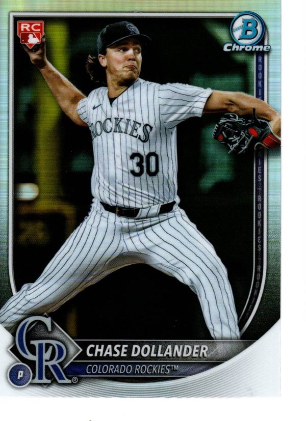 Bowman Chrome 2025 #62 Chase Dollander, Colorado Rockies Red RC