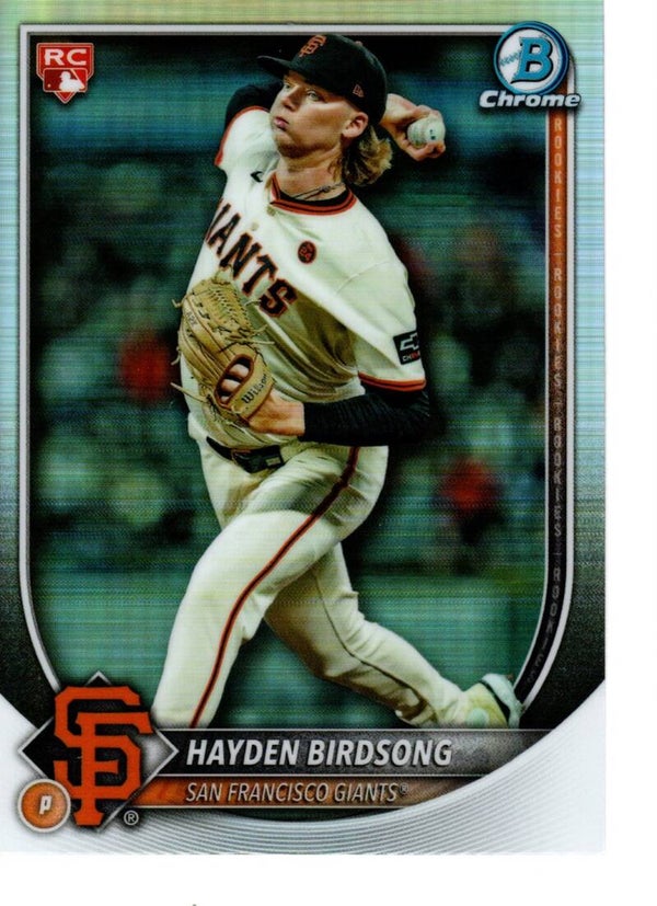 Bowman Chrome 2025 #63 Hayden Birdsong, San Francisco Giants Red RC