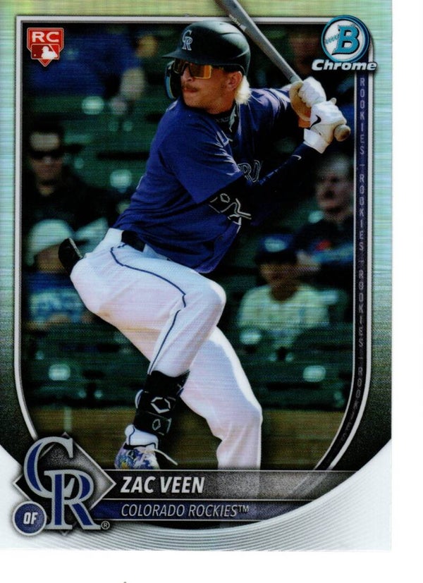 Bowman Chrome 2025 #69 Zac Veen, Colorado Rockies Red RC