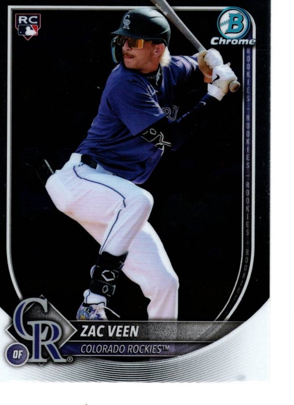 Bowman Chrome 2025 #69 Zac Veen, Colorado Rockies RC