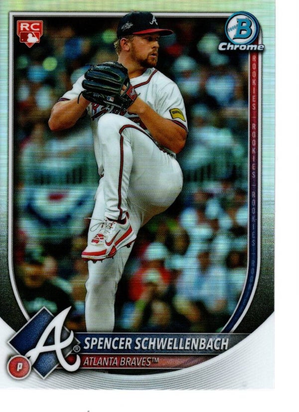 Bowman Chrome 2025 #84 Spencer Schwellenbach, Atlanta Braves Red RC