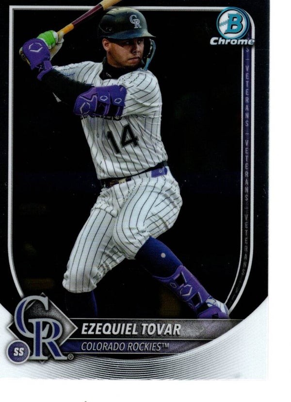 Bowman Chrome 2025 #87 Ezequiel Tovar, Colorado Rockies