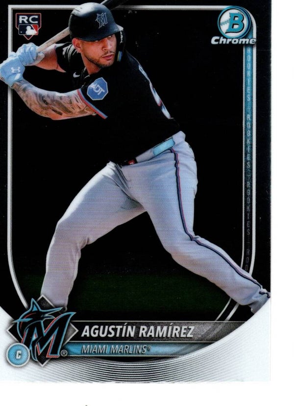 Bowman Chrome 2025 #91 Agustín Ramírez, Miami Marlins RC