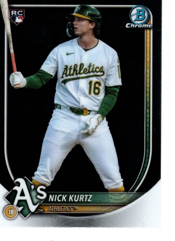 Bowman Chrome 2025 #93 Nick Kurtz, Athletics RC