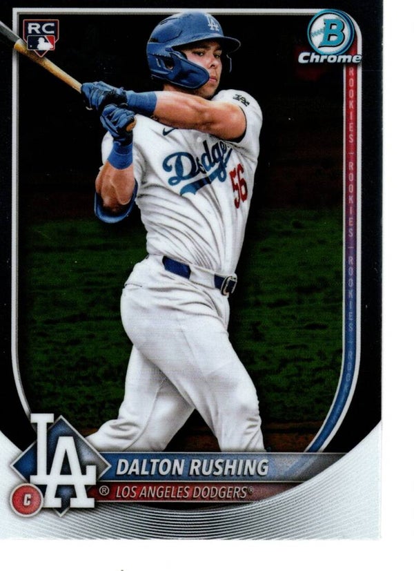 Bowman Chrome 2025 #100 Dalton Rushing, Los Angeles Dodgers RC