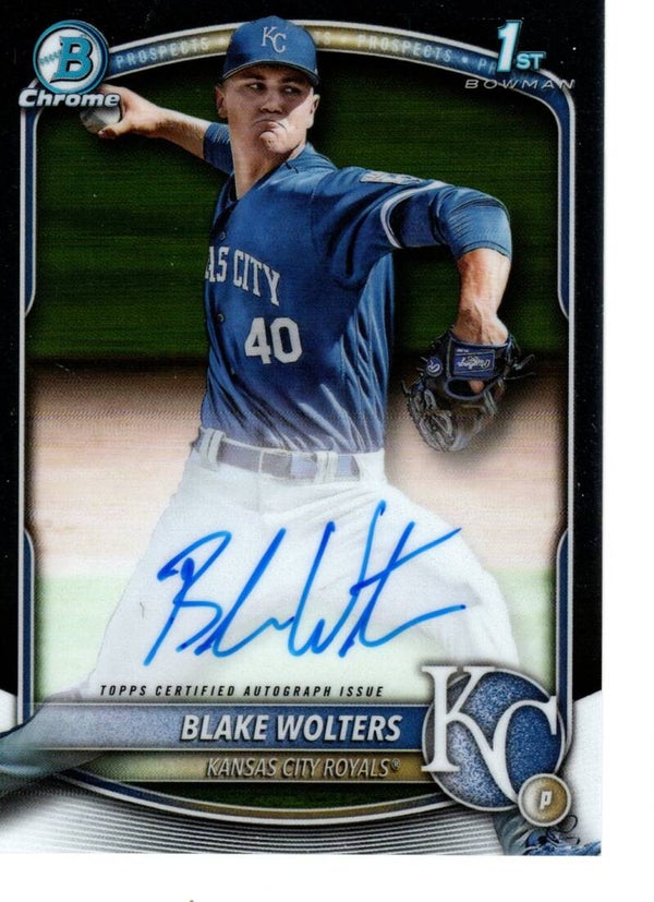 Bowman Chrome 2025 Auto #CPA-BW Blake Wolters, Kansas City Royals