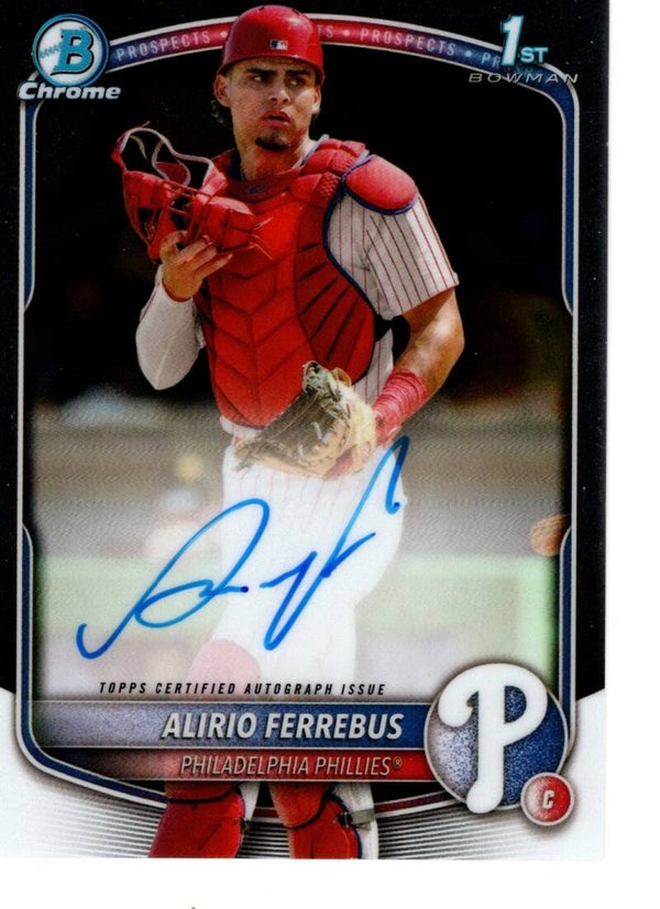 Bowman Chrome 2025 Auto #CPA-AF Alirio Ferrebus, Philadelphia Phillies