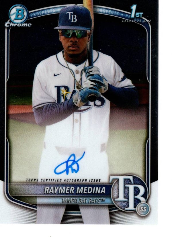 Bowman Chrome 2025 Auto #CPA-RM Raymer Medina, Tampa Bay Rays