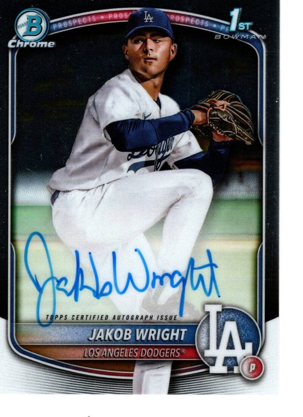 Bowman Chrome 2025 Auto #CPA-JWR Jakob Wright Los Angeles Dodgers Full auto