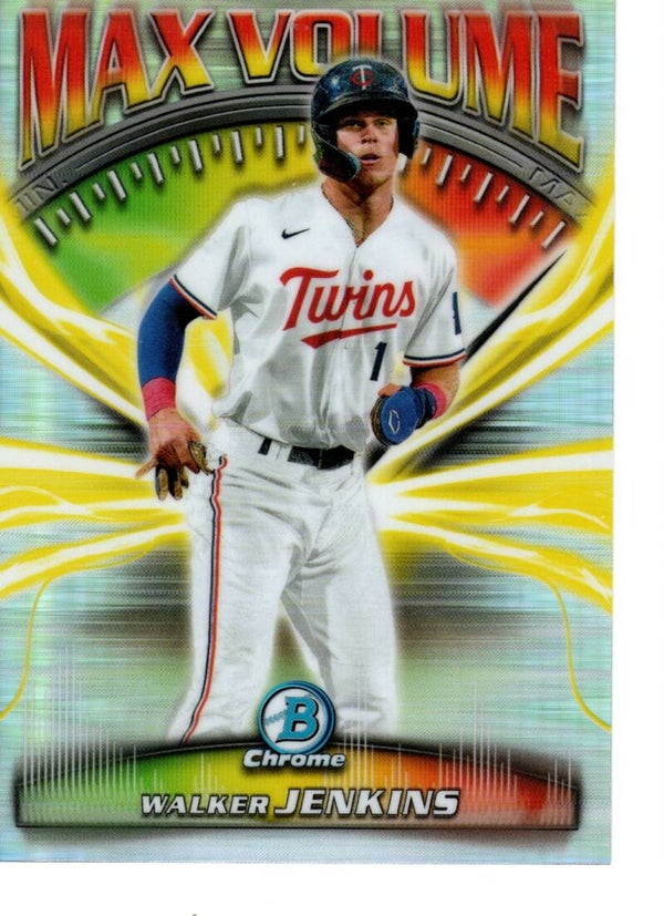 Bowman Chrome 2025 Max Volume #MV-4 Walker Jenkins, Minnesota Twins