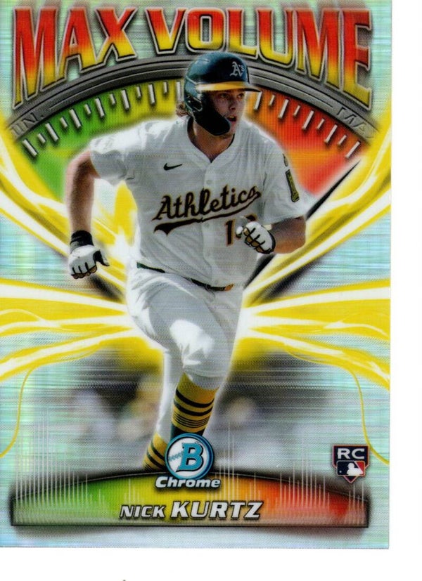 Bowman Chrome 2025 Max Volume #MV-11 Nick Kurtz, Athletics RC