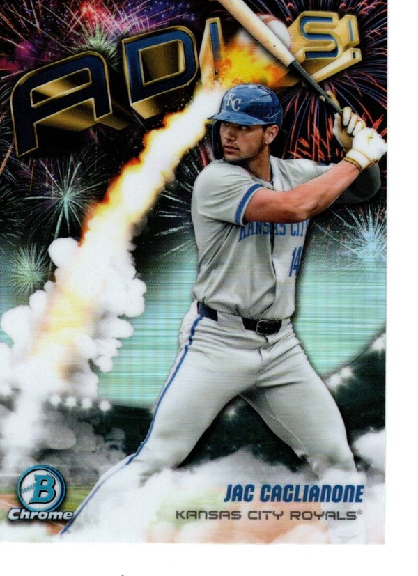 Bowman Chrome 2025 Adios #AD-3 Jac Caglianone, Kansas City Royals