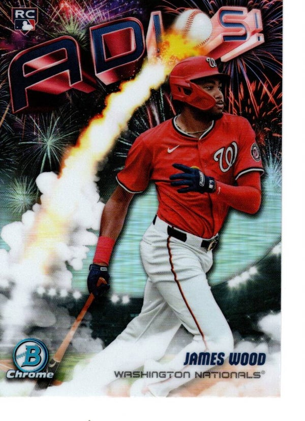 Bowman Chrome 2025 Adios #AD-4 James Wood, Washington Nationals RC