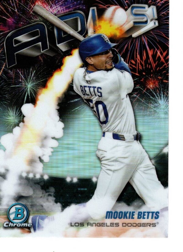 Bowman Chrome 2025 Adios #AD-15 Mookie Betts, Los Angeles Dodgers