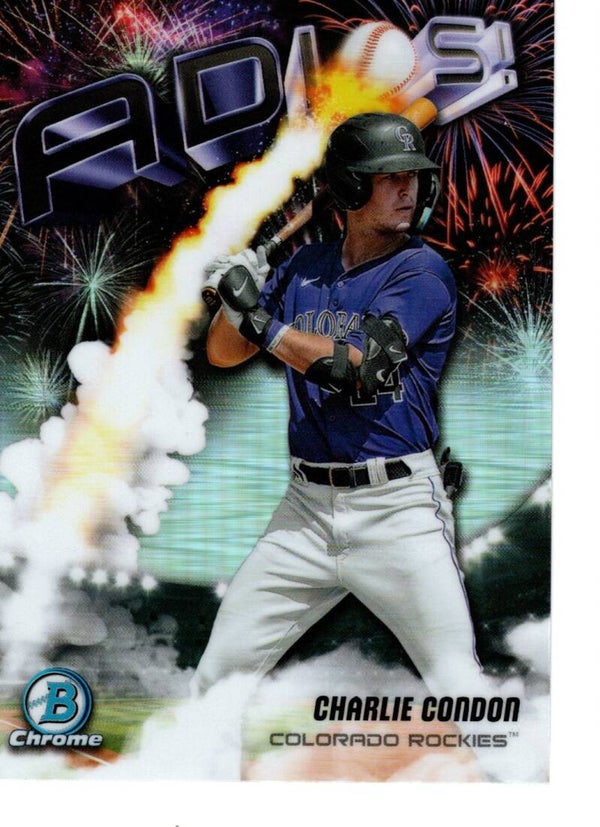 Bowman Chrome 2025 Adios #AD-16 Charlie Condon, Colorado Rockies