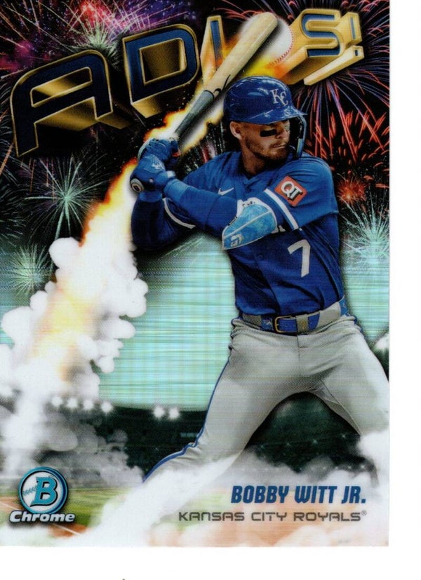 Bowman Chrome 2025 Adios #AD-25 Bobby Witt Jr., Kansas City Royals