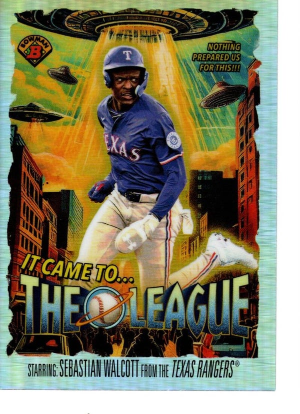 Bowman Chrome 2025 It Came To The League #IT-1 Sebastian Walcott, Texas Rangers