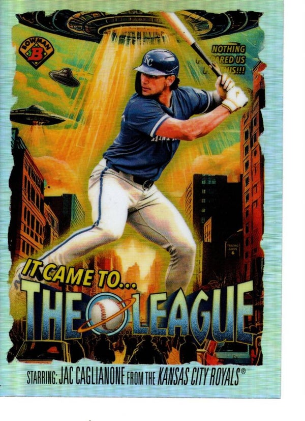 Bowman Chrome 2025 It Came To The League #IT-4 Jac Caglianone, Kansas City Royals