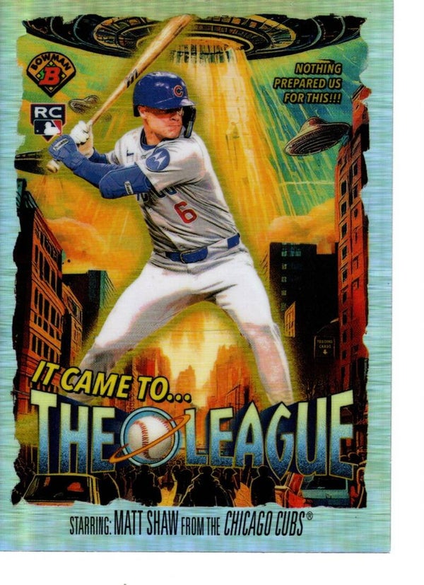 Bowman Chrome 2025 It Came To The League #IT-11 Matt Shaw, Chicago Cubs RC