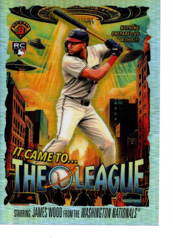 Bowman Chrome 2025 It Came To The League #IT-15 James Wood, Washington Nationals RC