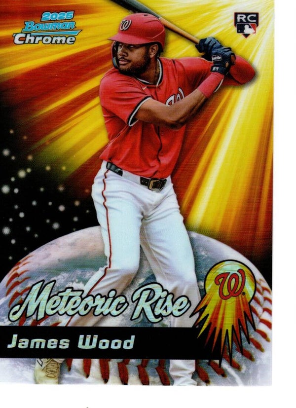 Bowman Chrome 2025 Meteoric Rise #MR-5 James Wood, Washington Nationals RC